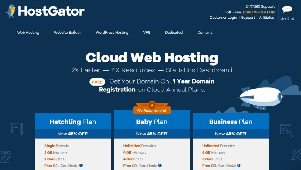 cloud hosting by hostgator