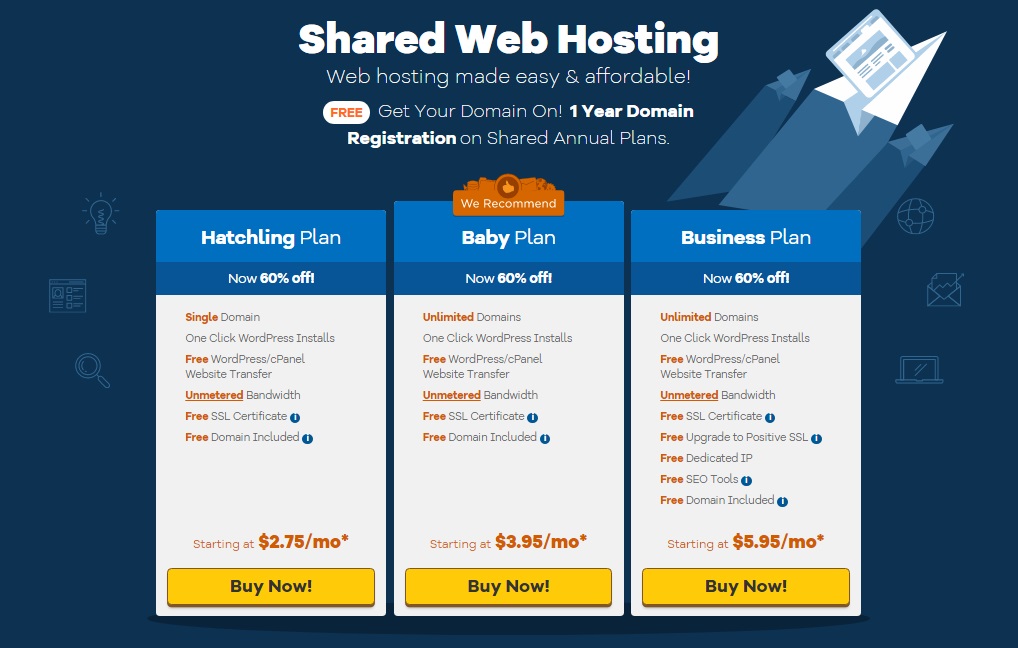 hostgator web hosting plan