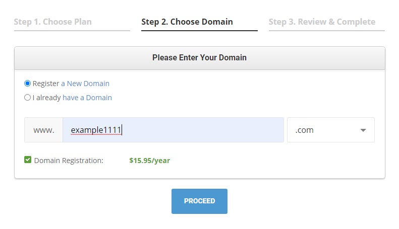 siteground domain enter plan